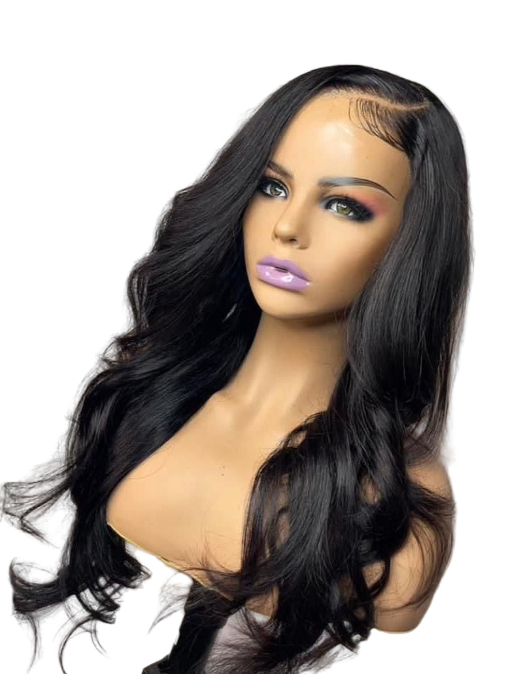 INDIAN WAVY SIDE PART HD 5X5 CLOSURE WIG 180% DENSITY