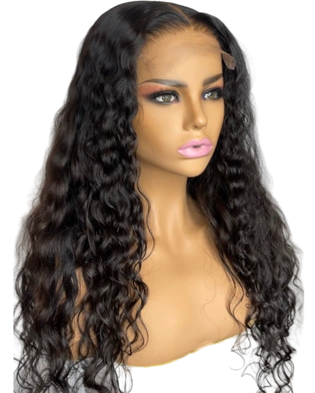 INDIAN CURLY MIDDLE/SIDE PART HD 5X5 CLOSURE WIG 180% DENSITY