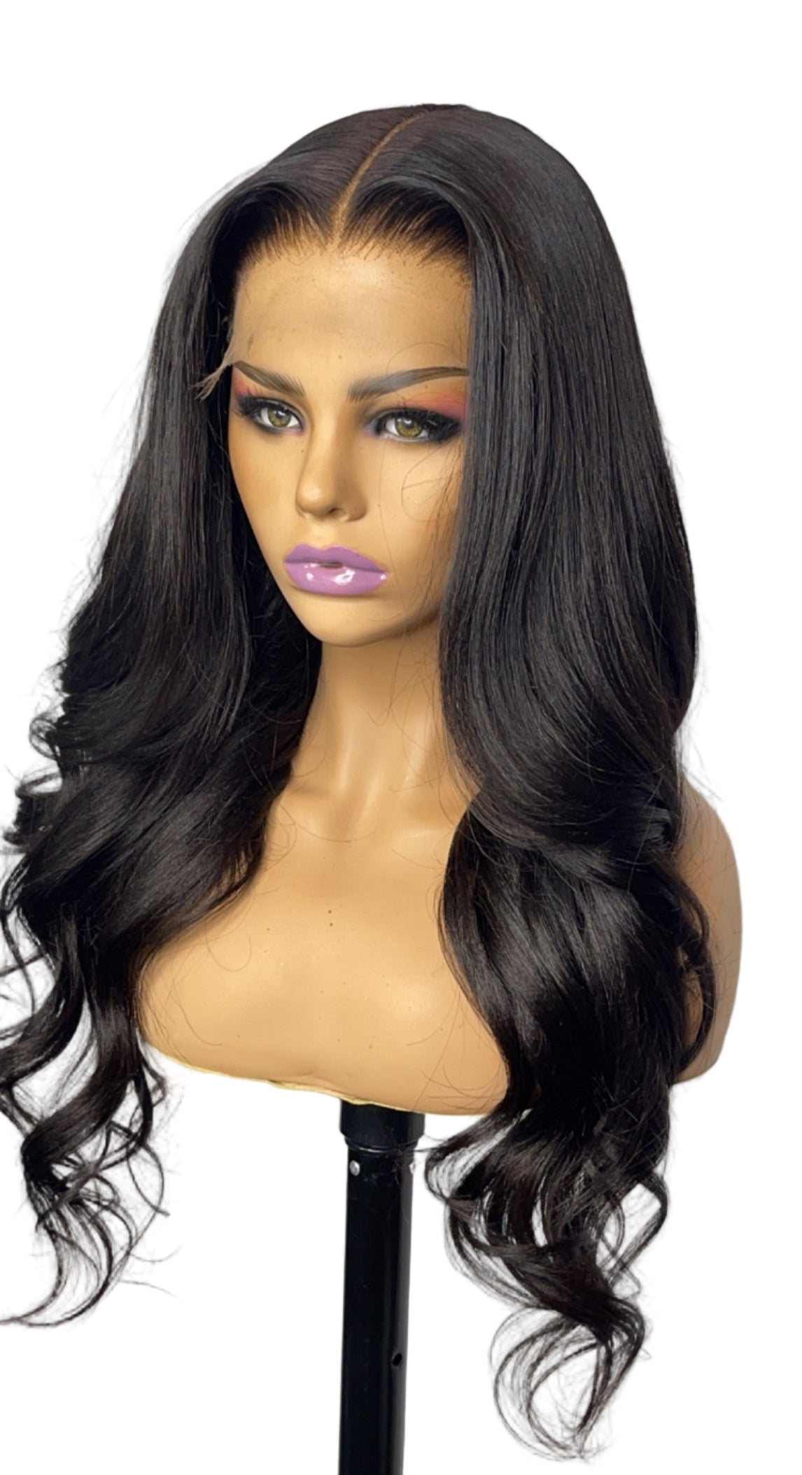CAMBODIAN STRAIGHT MIDDLE/SIDE PART HD 5X5 CLOSURE WIG 180% DENSITY
